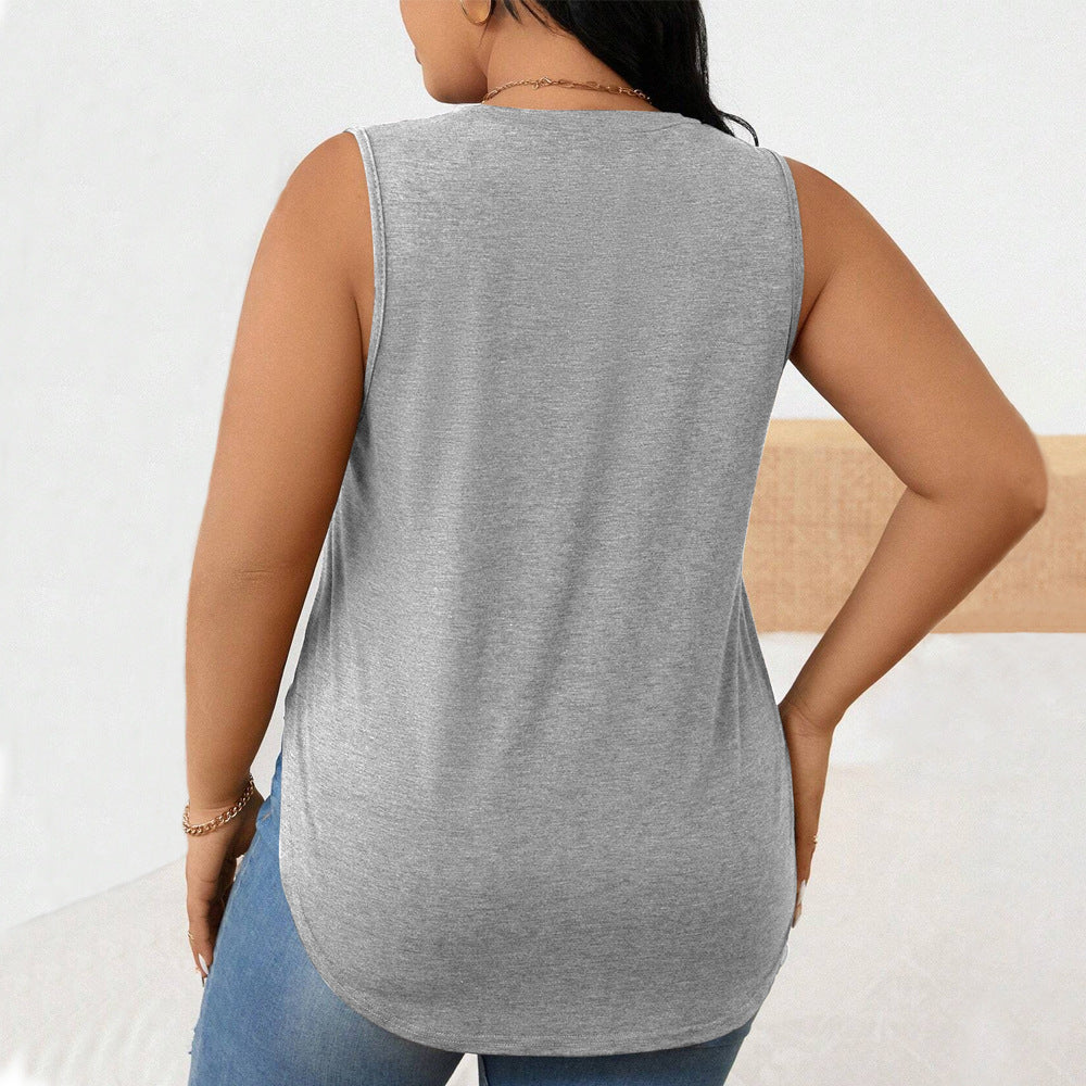 Damen casual tank top mit seitlichen slits und stylish cut Mirla-Eva Jonsson