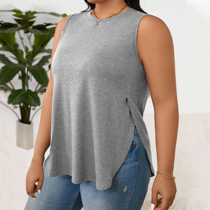 Damen casual tank top mit seitlichen slits und stylish cut Mirla-Eva Jonsson