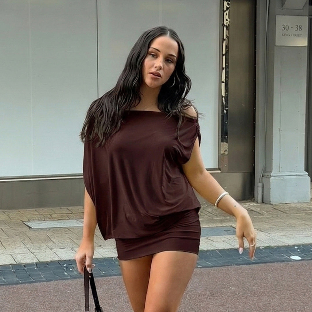 Damen casual top mit schickem wickeldesign und langen ärmeln Mirla-Eva Jonsson