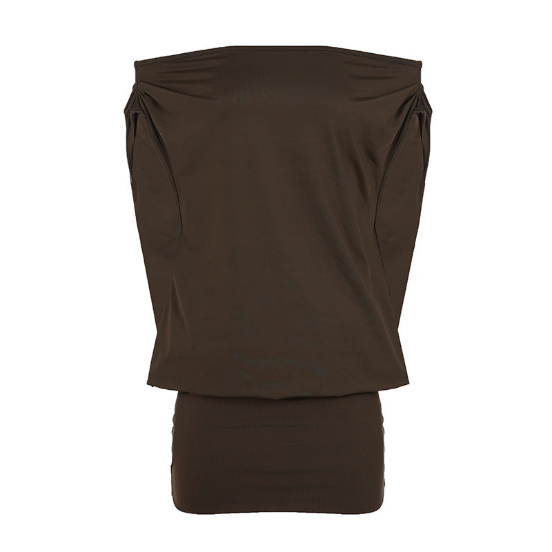 Damen casual top mit schickem wickeldesign und langen ärmeln Mirla-Eva Jonsson