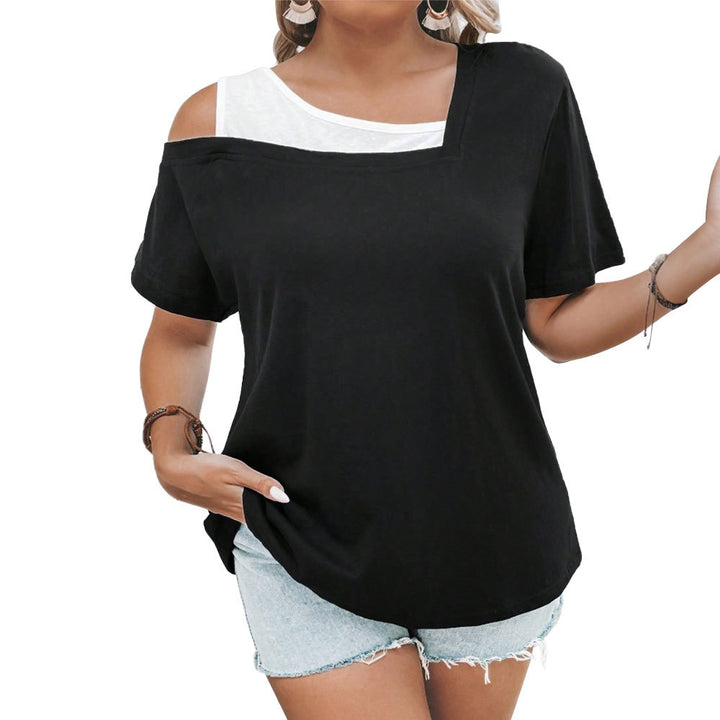 Damen casual top with cut-out and asymmetrical cut Mirla-Eva Jonsson