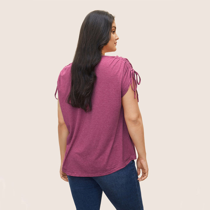 Damen casual viscose top with side ties Mirla-Eva Jonsson