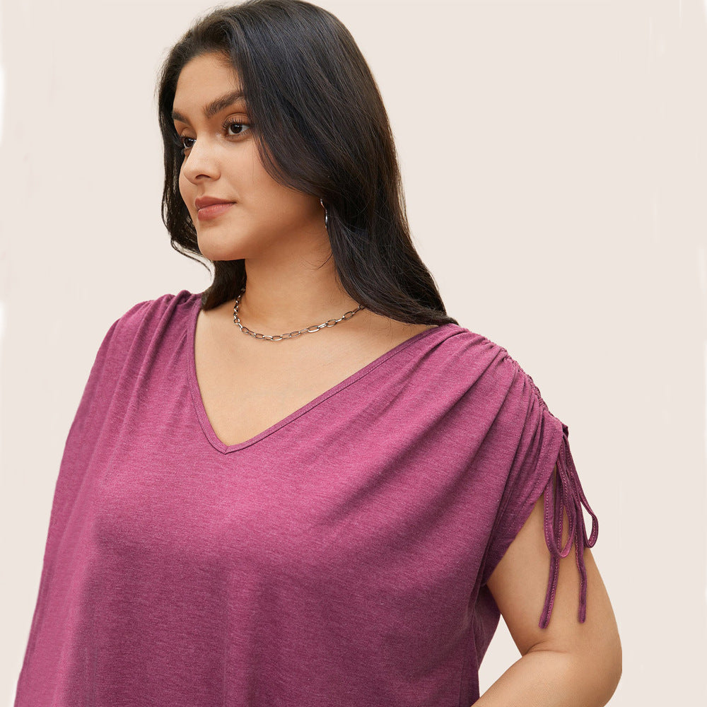 Damen casual viscose top with side ties Mirla-Eva Jonsson