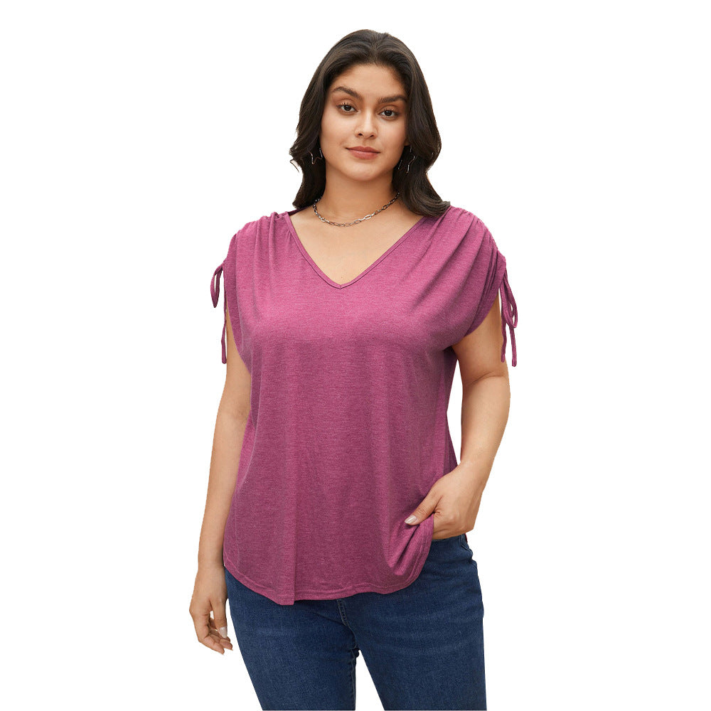 Damen casual viscose top with side ties Mirla-Eva Jonsson