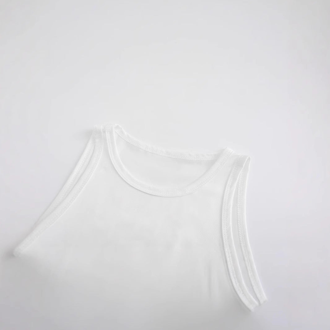 Damen crop top med spännande hjärtmotiv och moderiktig text Mirla-Eva Jonsson