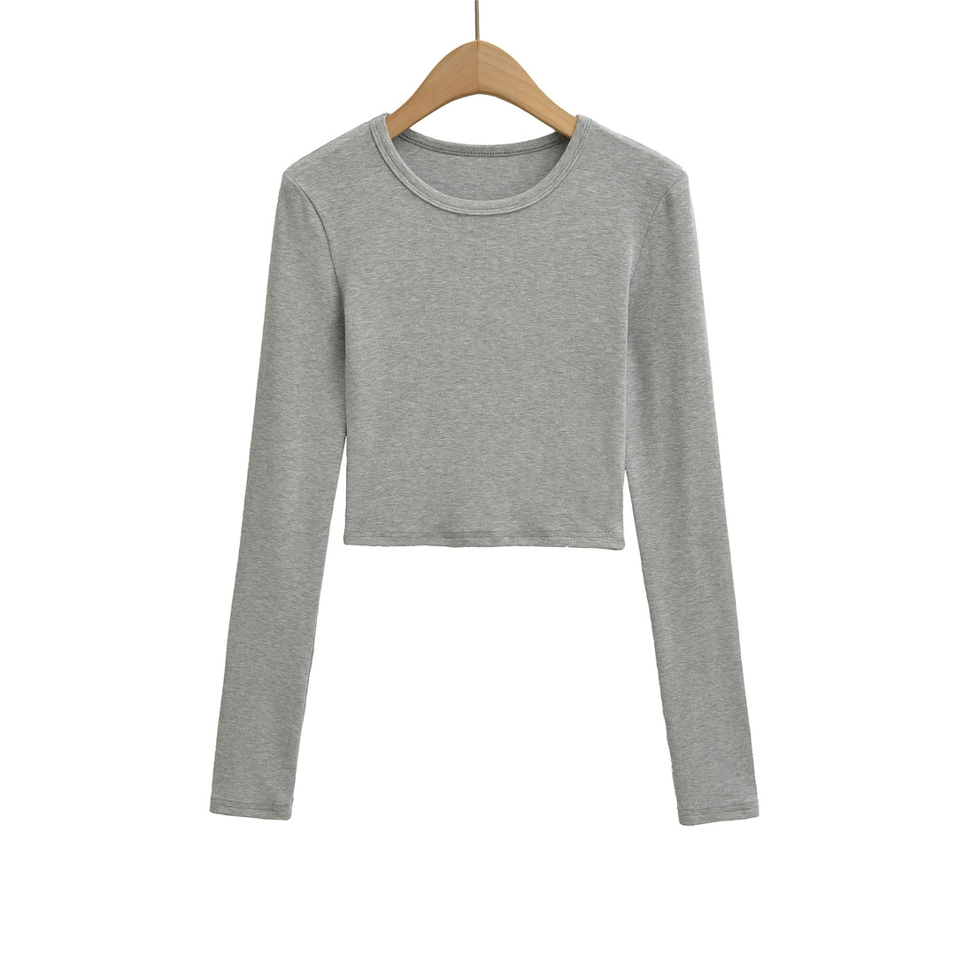 Damen cropped långärmad tröja Mirla-Eva Jonsson
