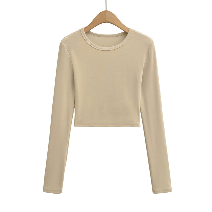 Damen cropped långärmad tröja Mirla-Eva Jonsson