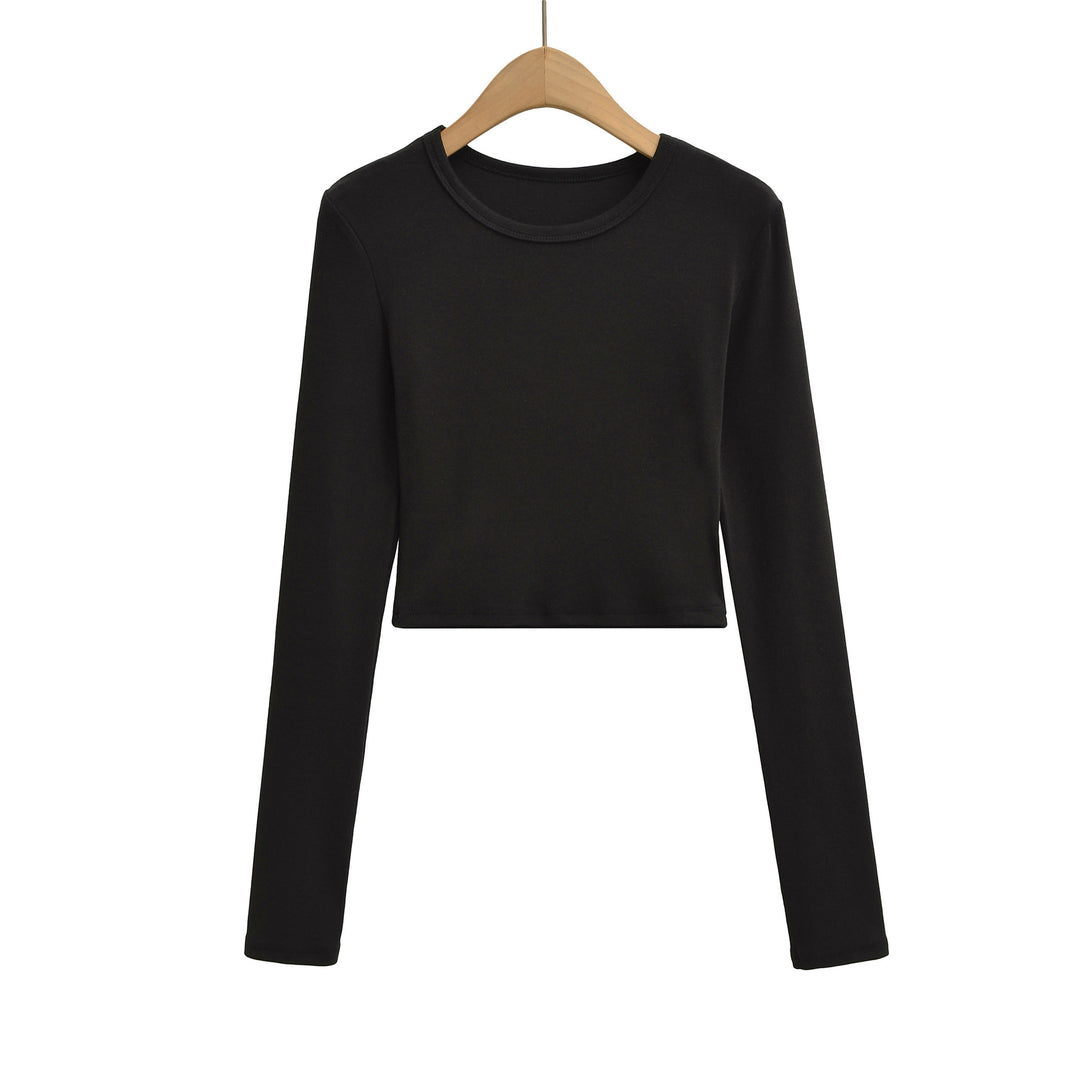 Damen cropped långärmad tröja Mirla-Eva Jonsson