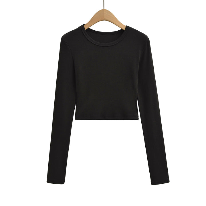 Damen cropped långärmad tröja Mirla-Eva Jonsson