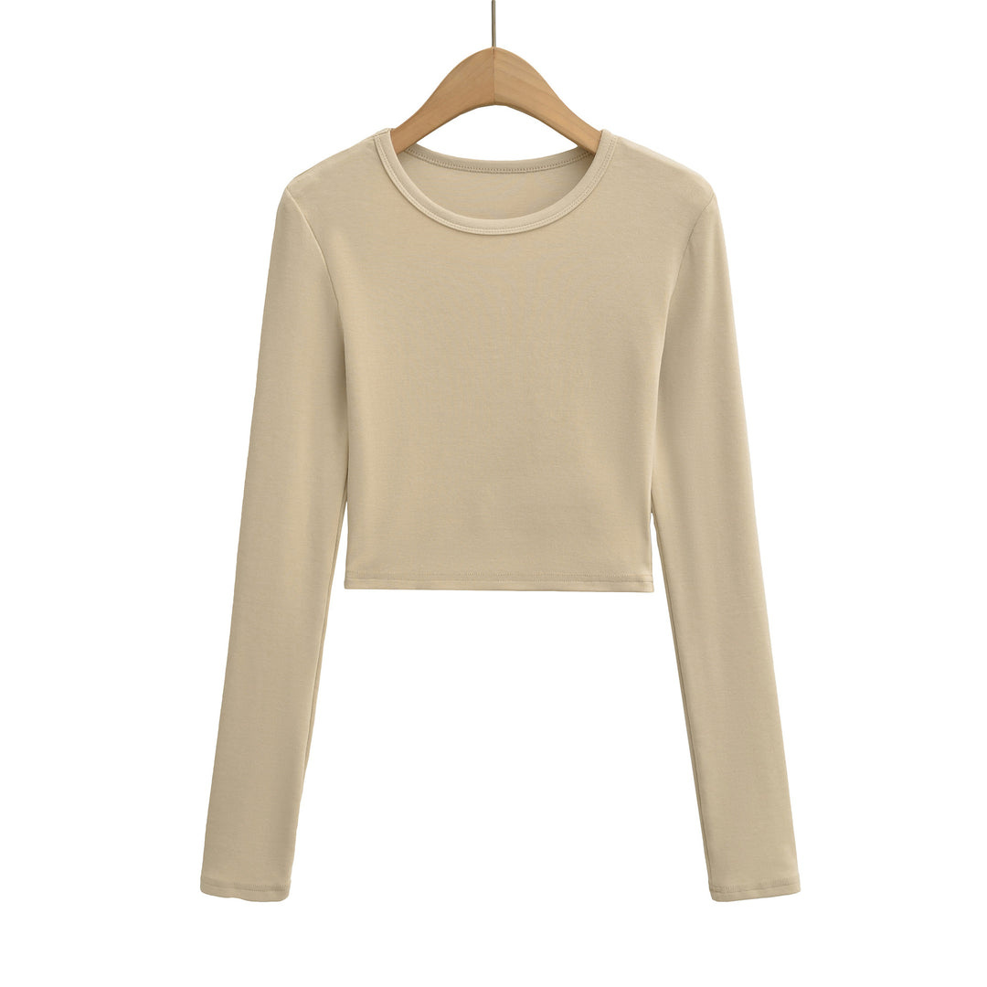 Damen cropped långärmad tröja Mirla-Eva Jonsson