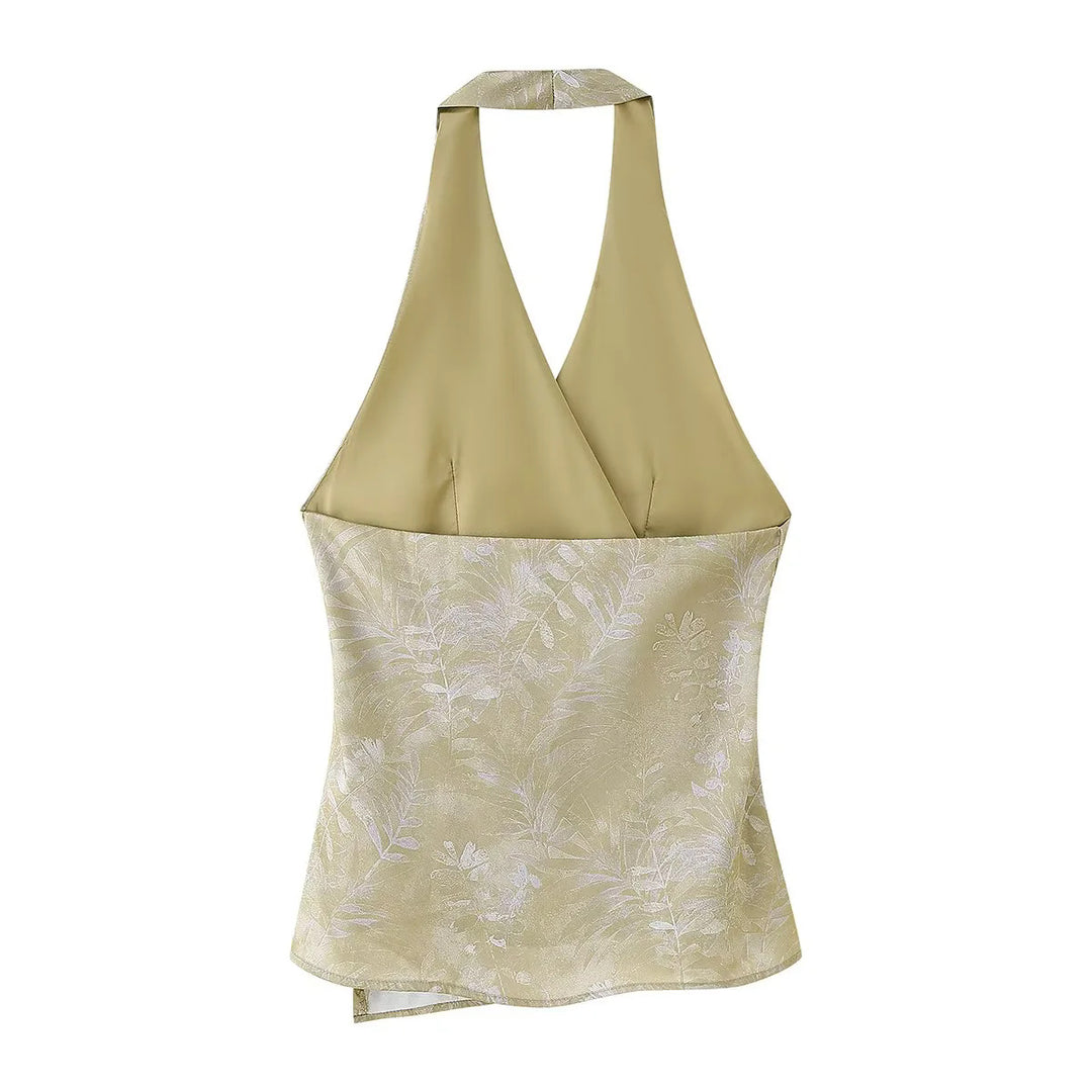 Damen elegant Culotte-byxor med blommönster och mjukt material Mirla-Eva Jonsson