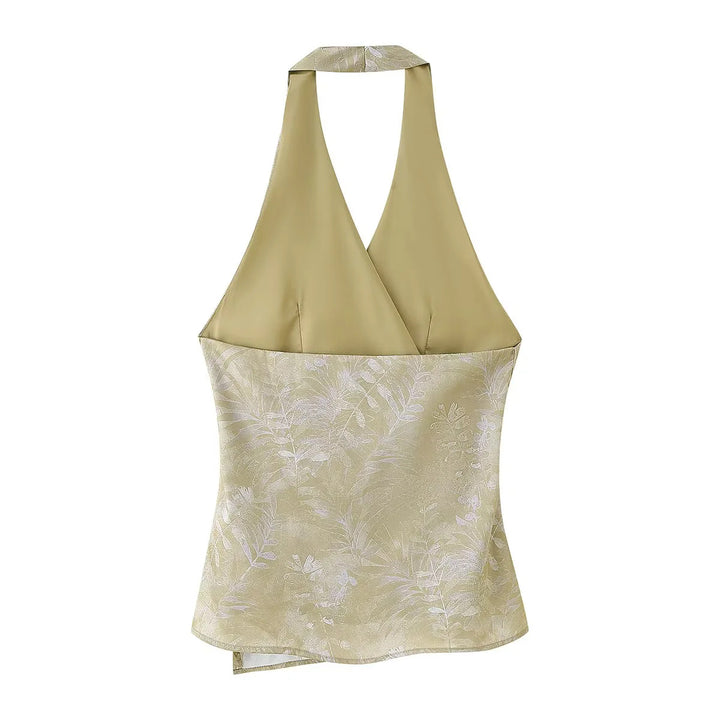 Damen elegant Culotte-byxor med blommönster och mjukt material Mirla-Eva Jonsson