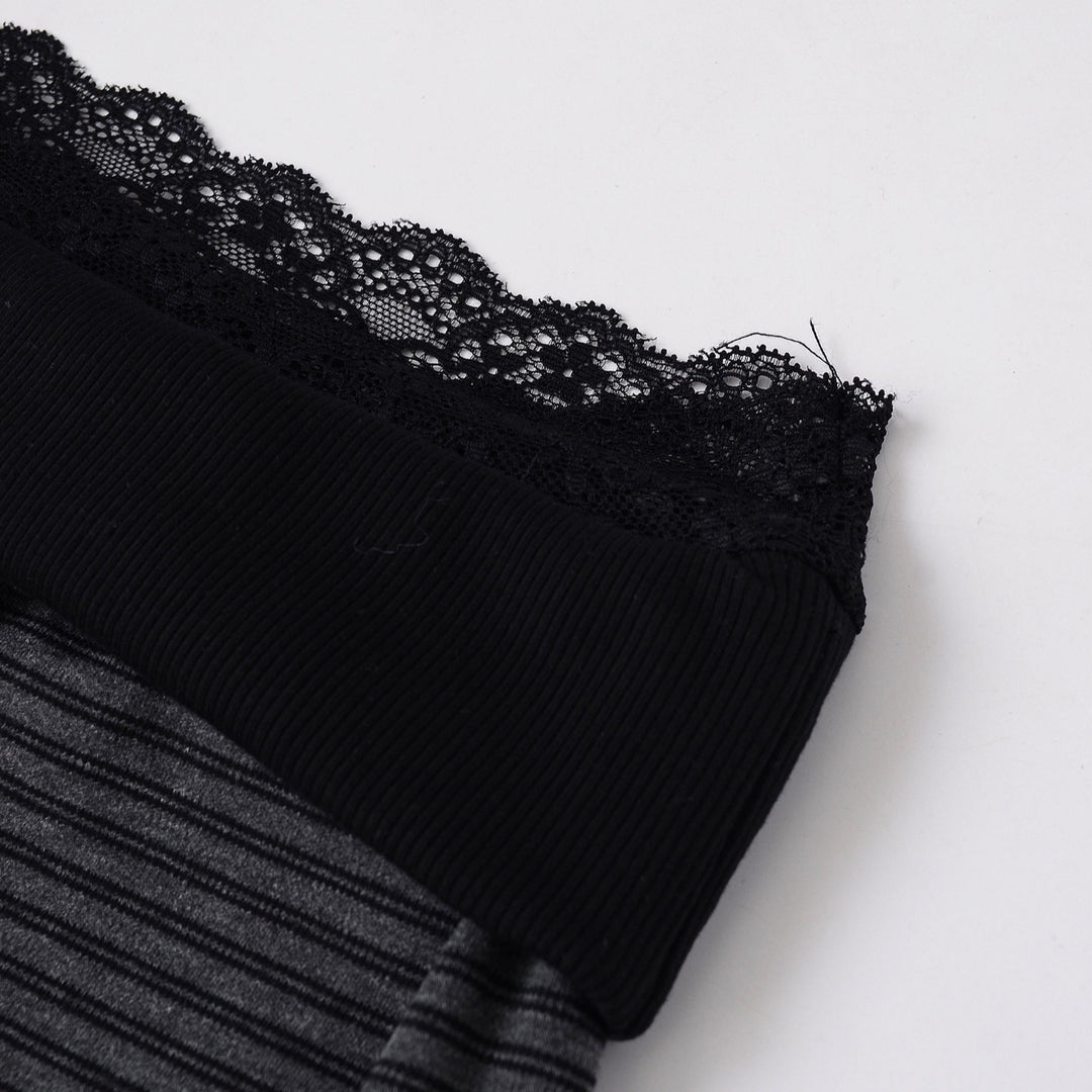Damen elegant Flared-byxor med bred spetsmidja Mirla-Eva Jonsson