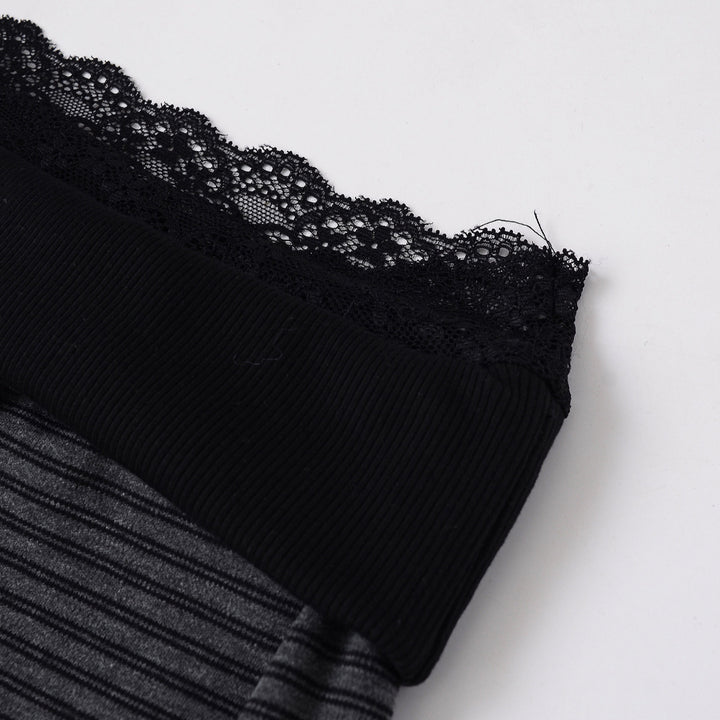 Damen elegant Flared-byxor med bred spetsmidja Mirla-Eva Jonsson