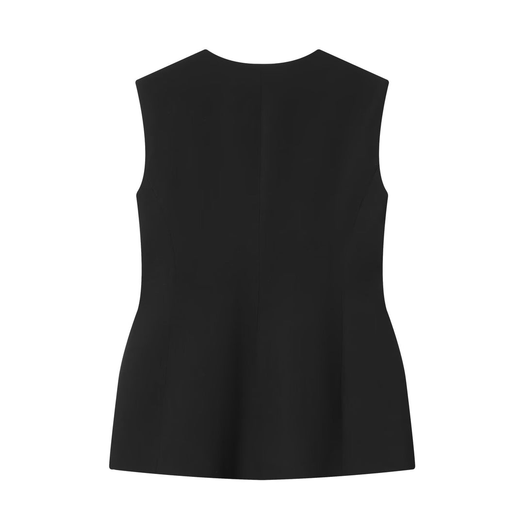 Damen elegant ärmlös blus Mirla-Eva Jonsson