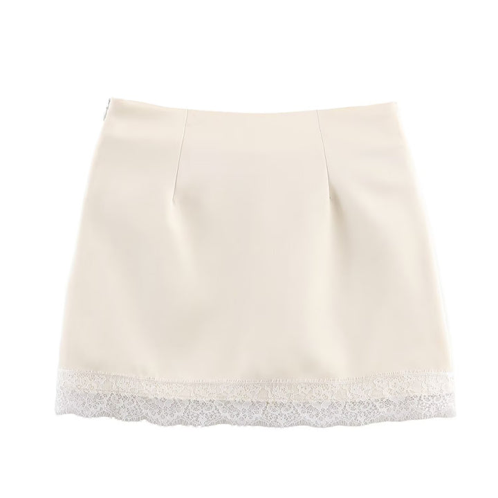 Damen elegant skirt with lace trim Mirla-Eva Jonsson