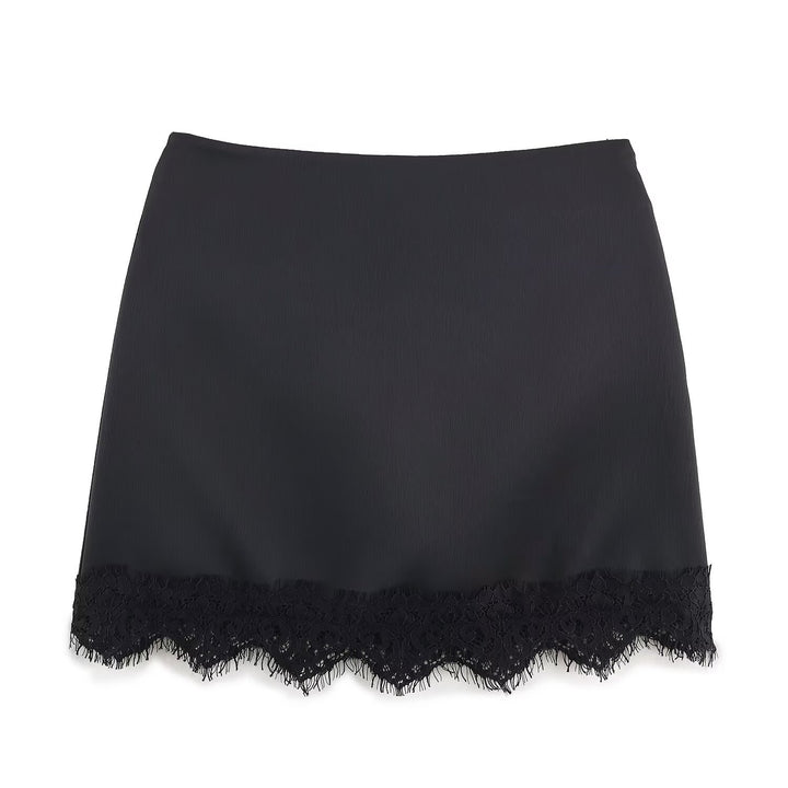 Damen elegant skirt with lace trim Mirla-Eva Jonsson