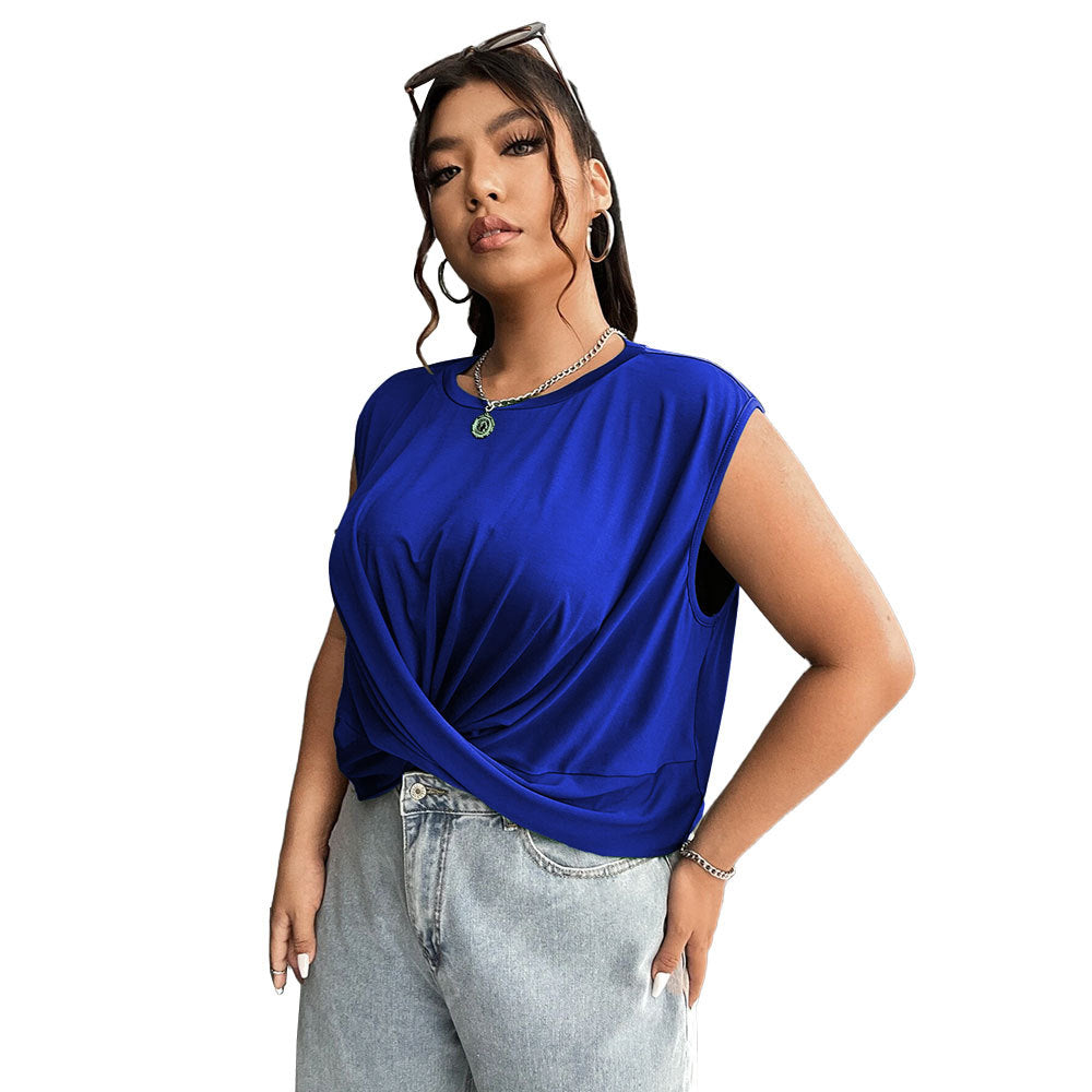 Damen elegant wrap top with ruffle details and fashionable neckline Mirla-Eva Jonsson