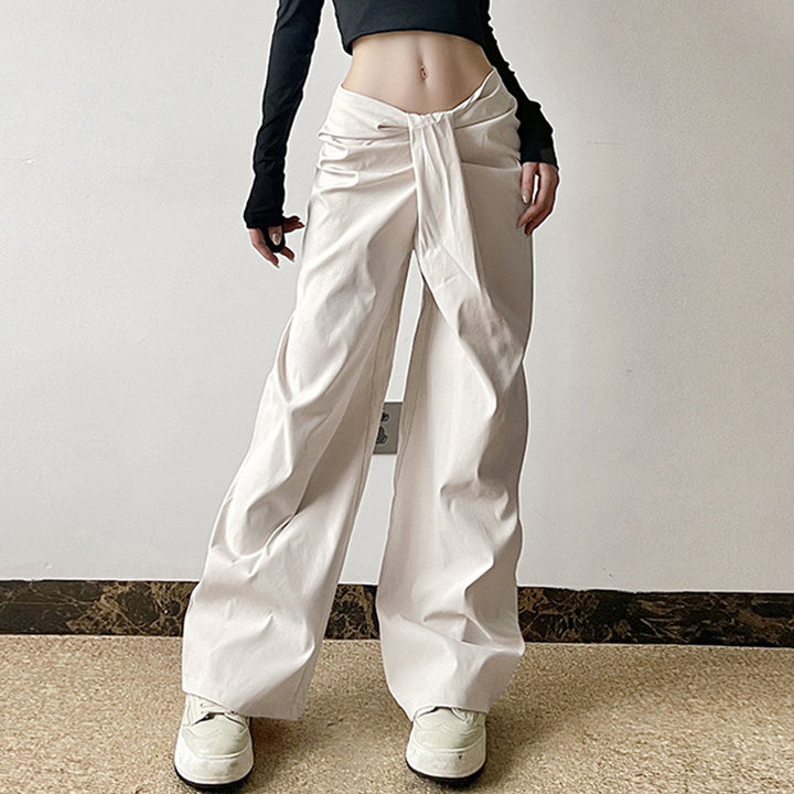 Damen eleganta Palazzo-byxor med raffinerad drapering Mirla-Eva Jonsson
