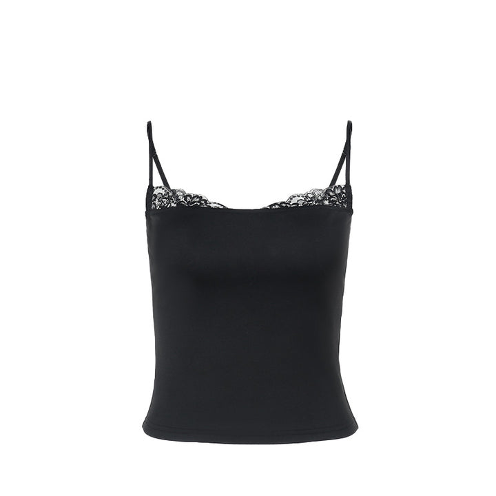 Damen eleganta Spaghetti-top med fin spetsdetalj Mirla-Eva Jonsson