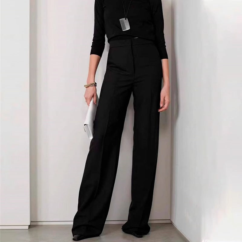 Damen eleganta och högmidjade palazzo-byxor Mirla-Eva Jonsson