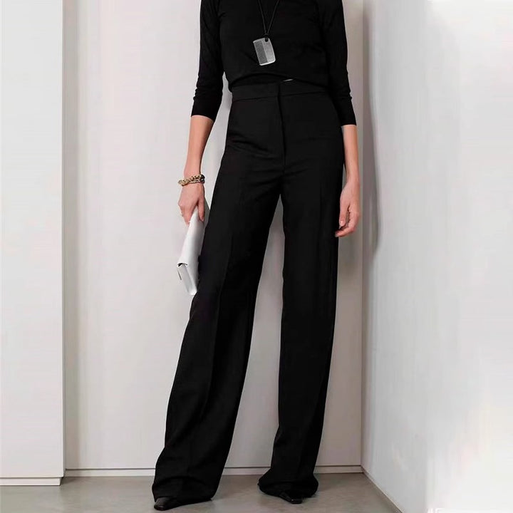 Damen eleganta och högmidjade palazzo-byxor Mirla-Eva Jonsson