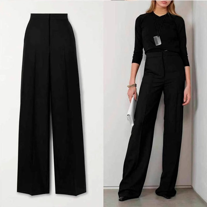 Damen eleganta och högmidjade palazzo-byxor Mirla-Eva Jonsson