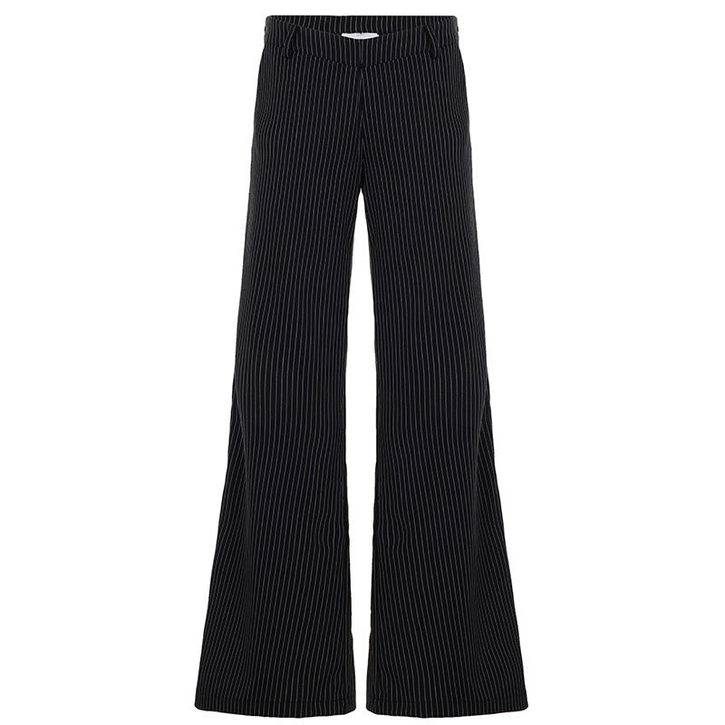 Damen elegante flared-hose mit vertikalen Streifen Mirla-Eva Jonsson