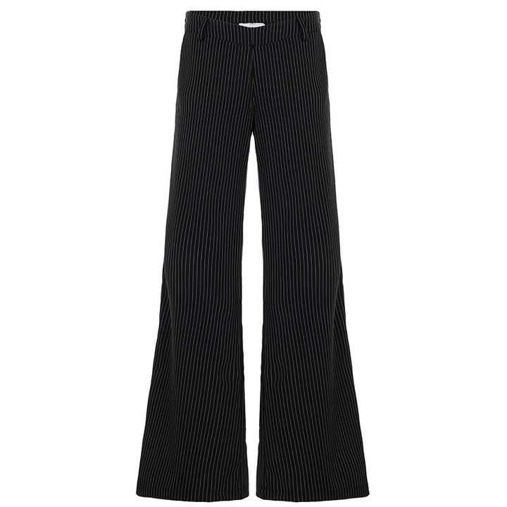 Damen elegante flared-hose mit vertikalen Streifen Mirla-Eva Jonsson