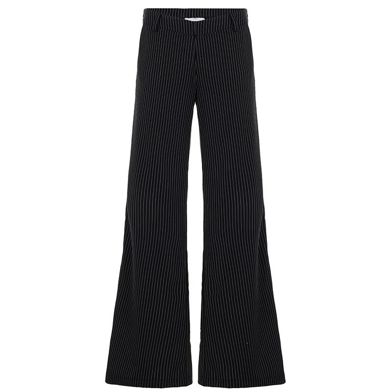 Damen elegante flared-hose mit vertikalen Streifen Mirla-Eva Jonsson