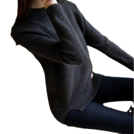 Damen eleganter Strickpullover mit strukturiertem Gewebe Mirla-Eva Jonsson