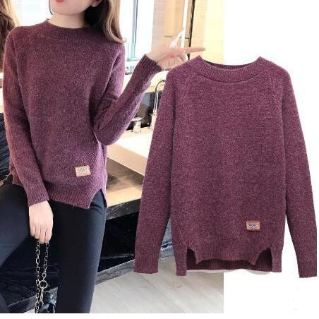 Damen eleganter Strickpullover mit strukturiertem Gewebe Mirla-Eva Jonsson