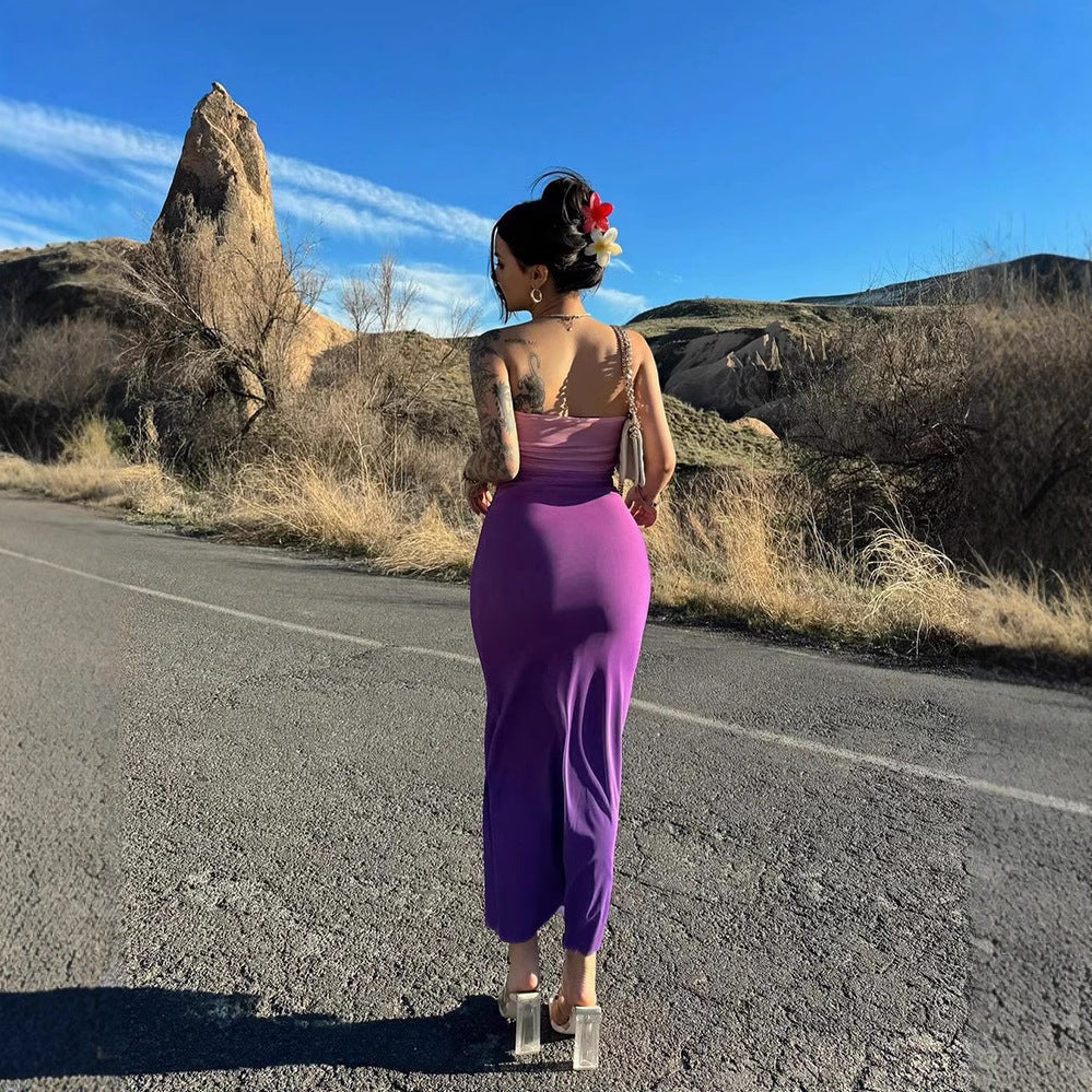 Damen elegantes trägerloses Maxikleid mit Farbverlauf Mirla-Eva Jonsson