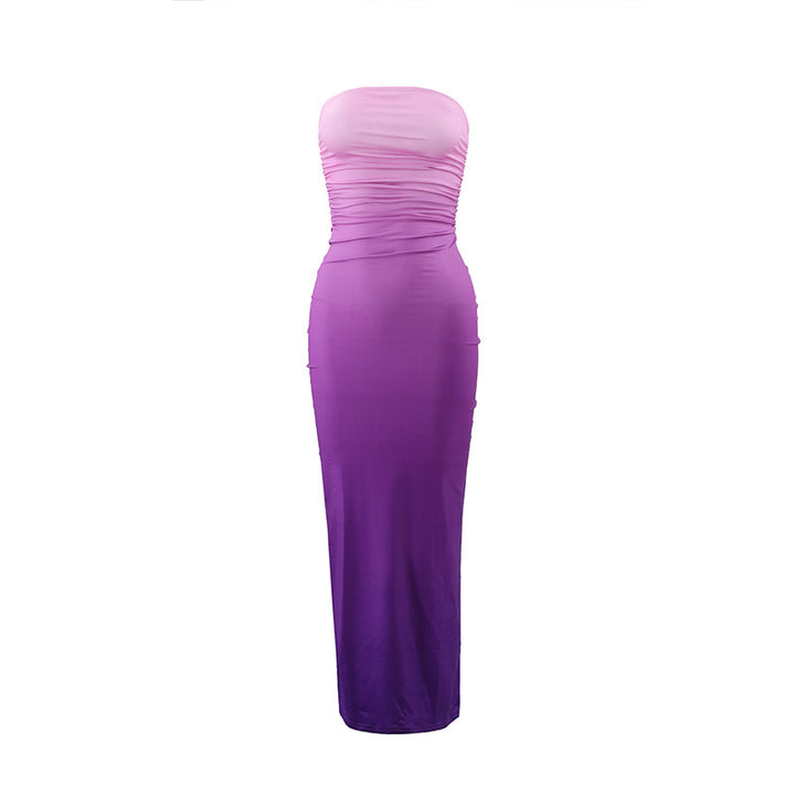 Damen elegantes trägerloses Maxikleid mit Farbverlauf Mirla-Eva Jonsson