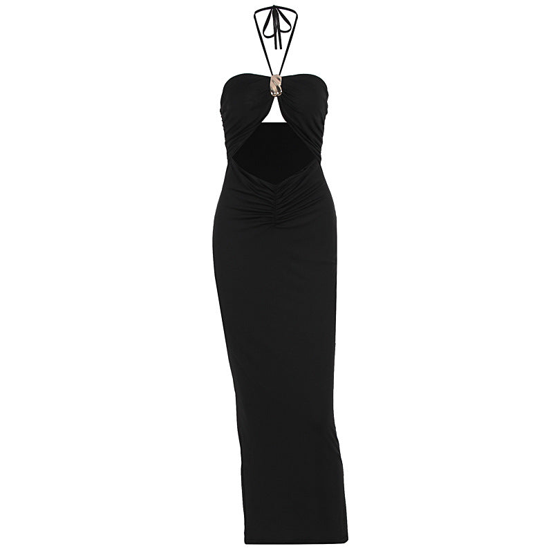 Damen figurbetontes Abendkleid mit schulterfreiem Design und eleganter Drapierung Mirla-Eva Jonsson