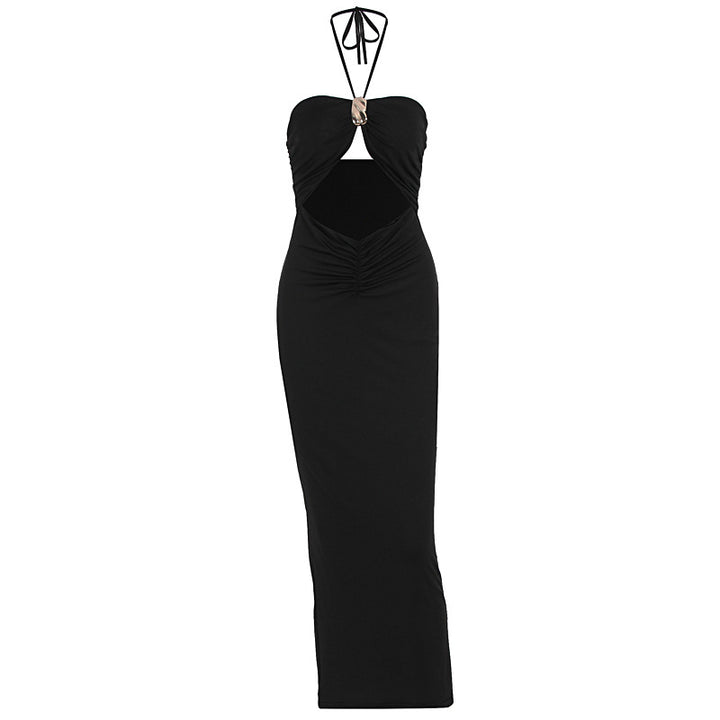 Damen figurbetontes Abendkleid mit schulterfreiem Design und eleganter Drapierung Mirla-Eva Jonsson