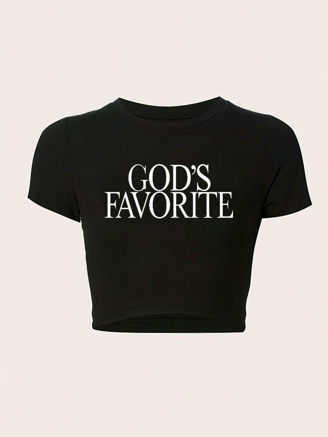 Damen figurbetontes Kurzarm-T-Shirt mit verspieltem Aufdruck Mirla-Eva Jonsson