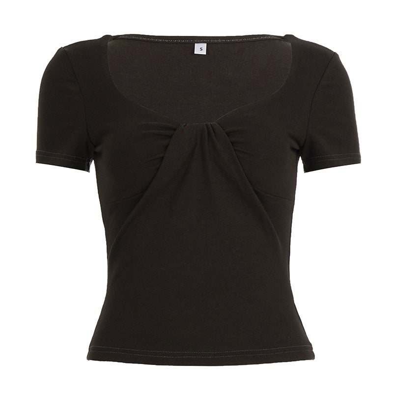 Damen figurbetontes Shirt mit schickem Bindedetail Mirla-Eva Jonsson
