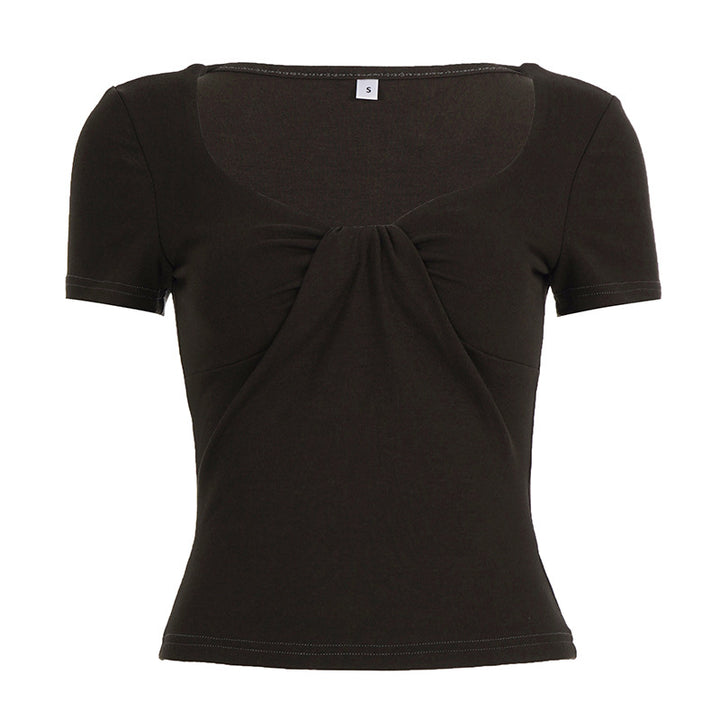Damen figurbetontes Shirt mit schickem Bindedetail Mirla-Eva Jonsson