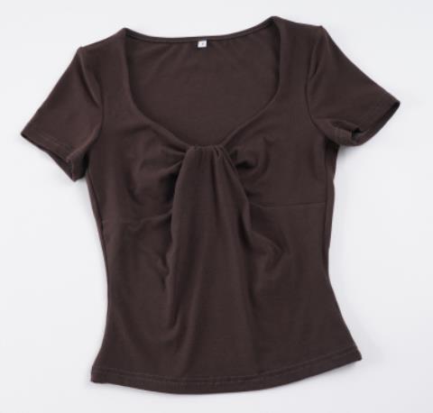 Damen figurbetontes Shirt mit schickem Bindedetail Mirla-Eva Jonsson