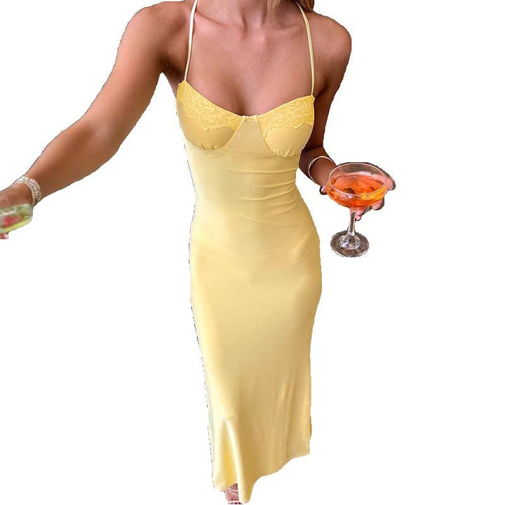 Damen figurschmeichelndes Maxikleid mit schickem Herzausschnitt und Raffungen Mirla-Eva Jonsson