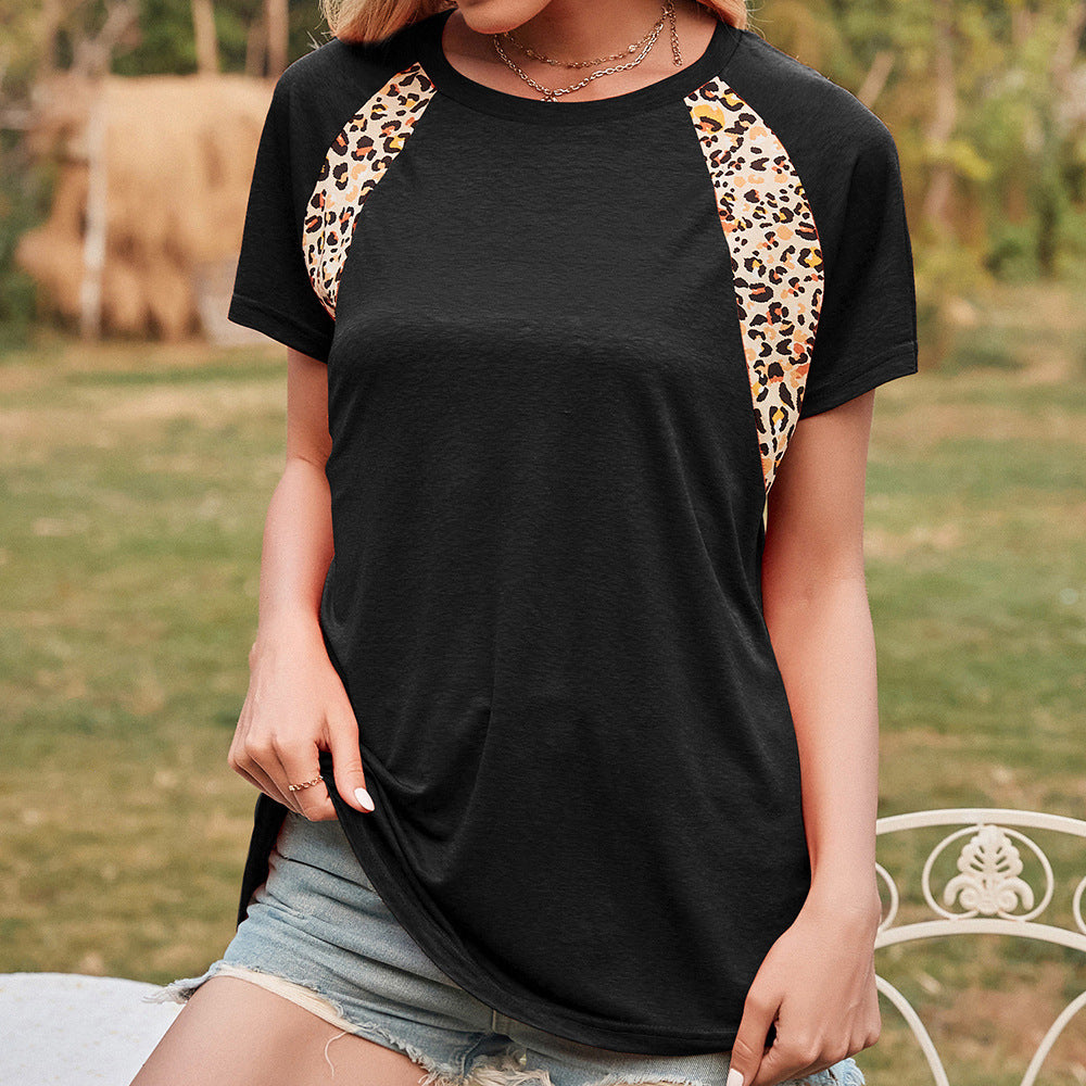 Damen fritid T-shirt med leopardmönster Eva Jonsson-Eva Jonsson