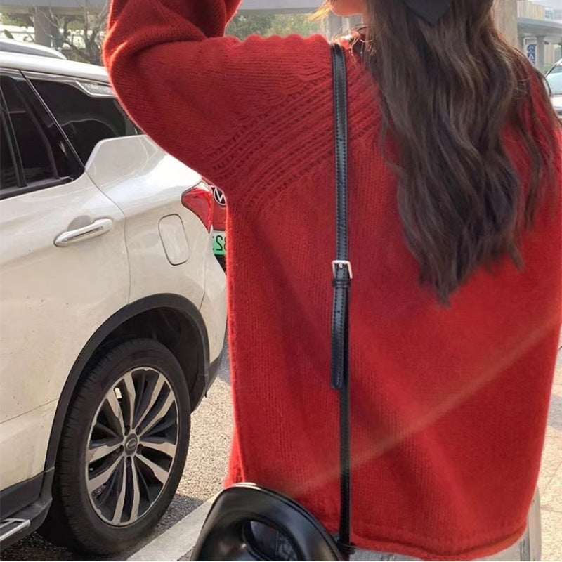 Damen gemütlicher Strickpullover mit lässigem Schnitt und luftigen Ärmeln Mirla-Eva Jonsson