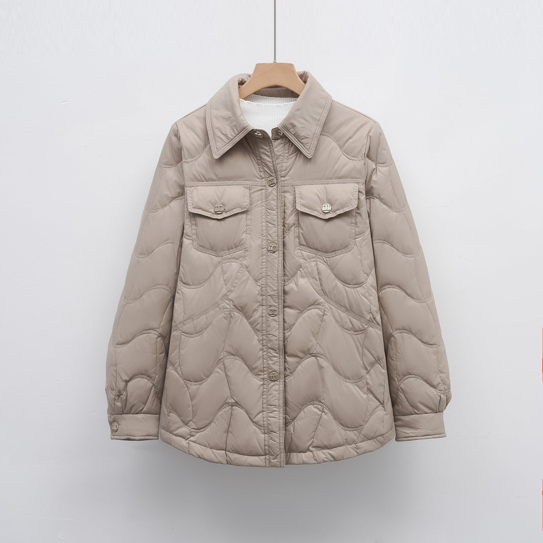 Damen gesteppte Outdoor-Jacke mit Taschen und bequemer Passform Mirla-Eva Jonsson