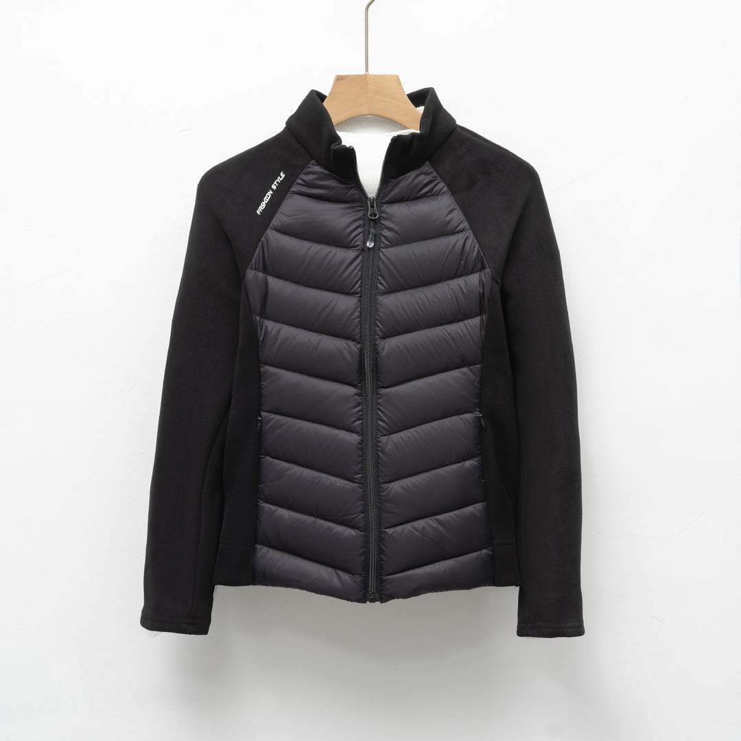 Damen gesteppte Sportjacke mit hohem Kragen und funktionalen Reißverschlusstaschen Mirla-Eva Jonsson