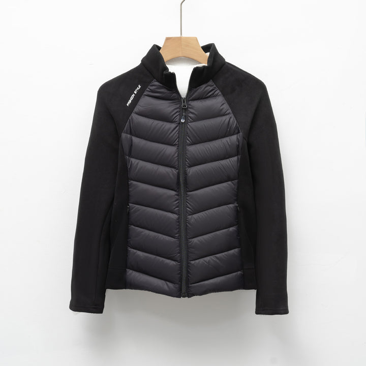 Damen gesteppte Sportjacke mit hohem Kragen und funktionalen Reißverschlusstaschen Mirla-Eva Jonsson