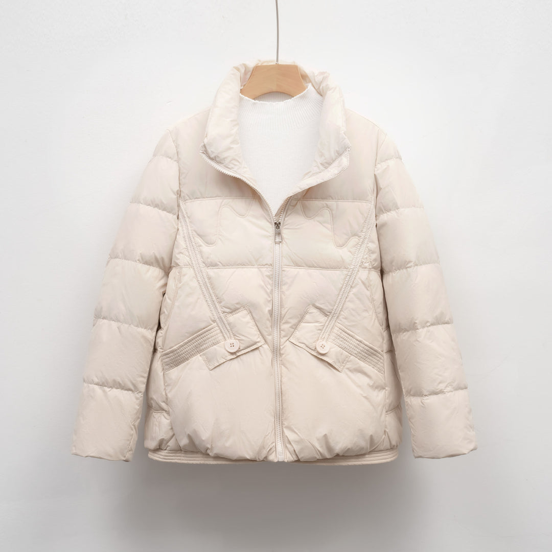 Damen gesteppte Winterjacke mit praktischen Taschen und hohem Kragen Mirla-Eva Jonsson