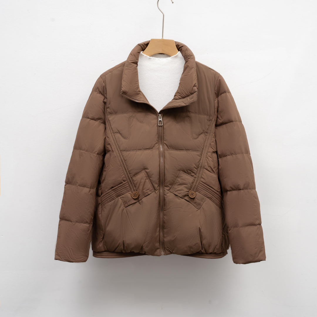 Damen gesteppte Winterjacke mit praktischen Taschen und hohem Kragen Mirla-Eva Jonsson