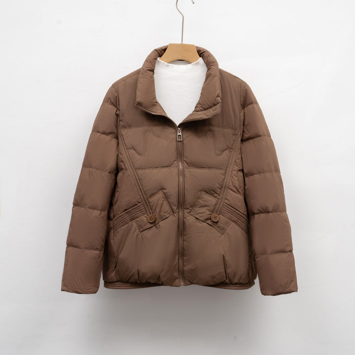 Damen gesteppte Winterjacke mit praktischen Taschen und hohem Kragen Mirla-Eva Jonsson