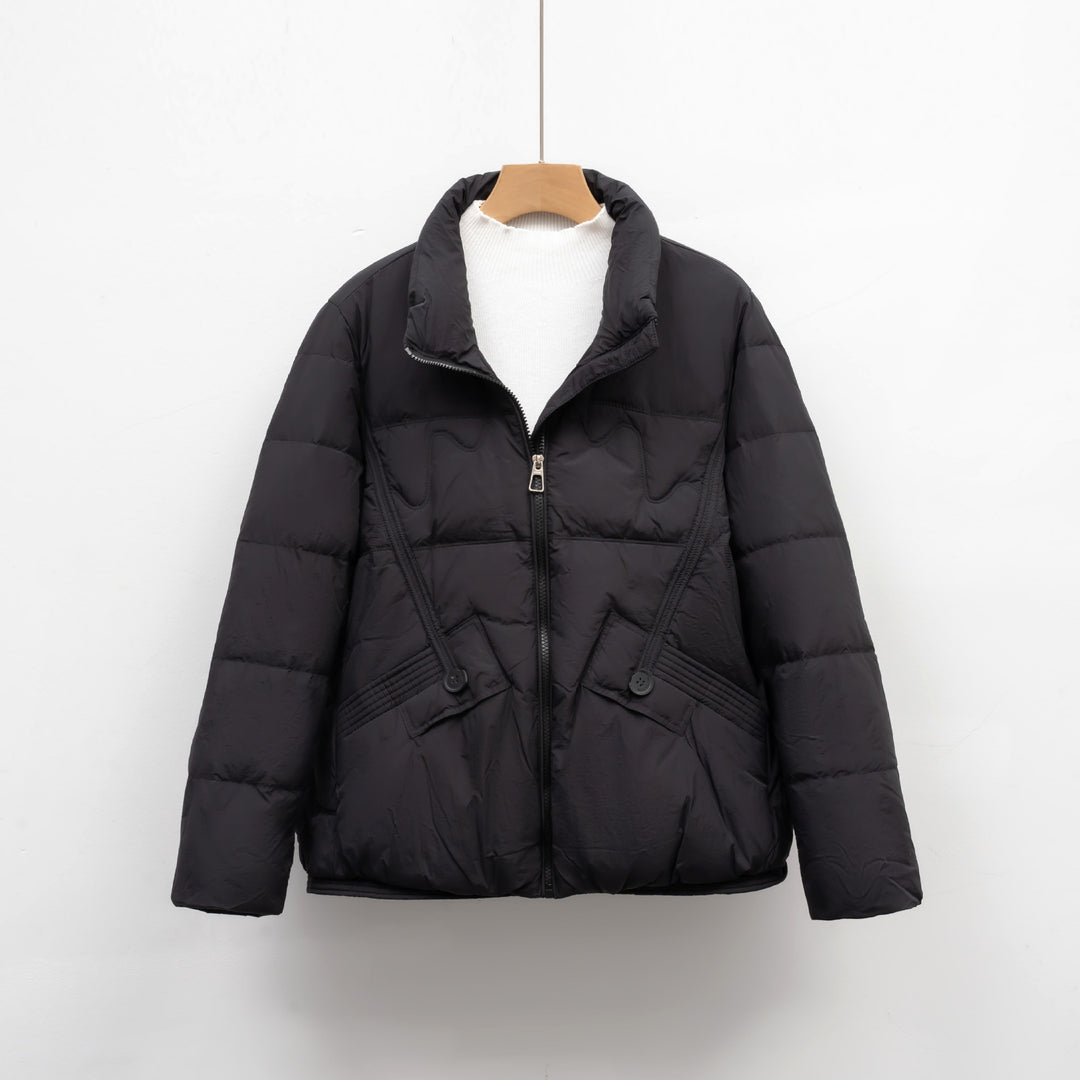 Damen gesteppte Winterjacke mit praktischen Taschen und hohem Kragen Mirla-Eva Jonsson